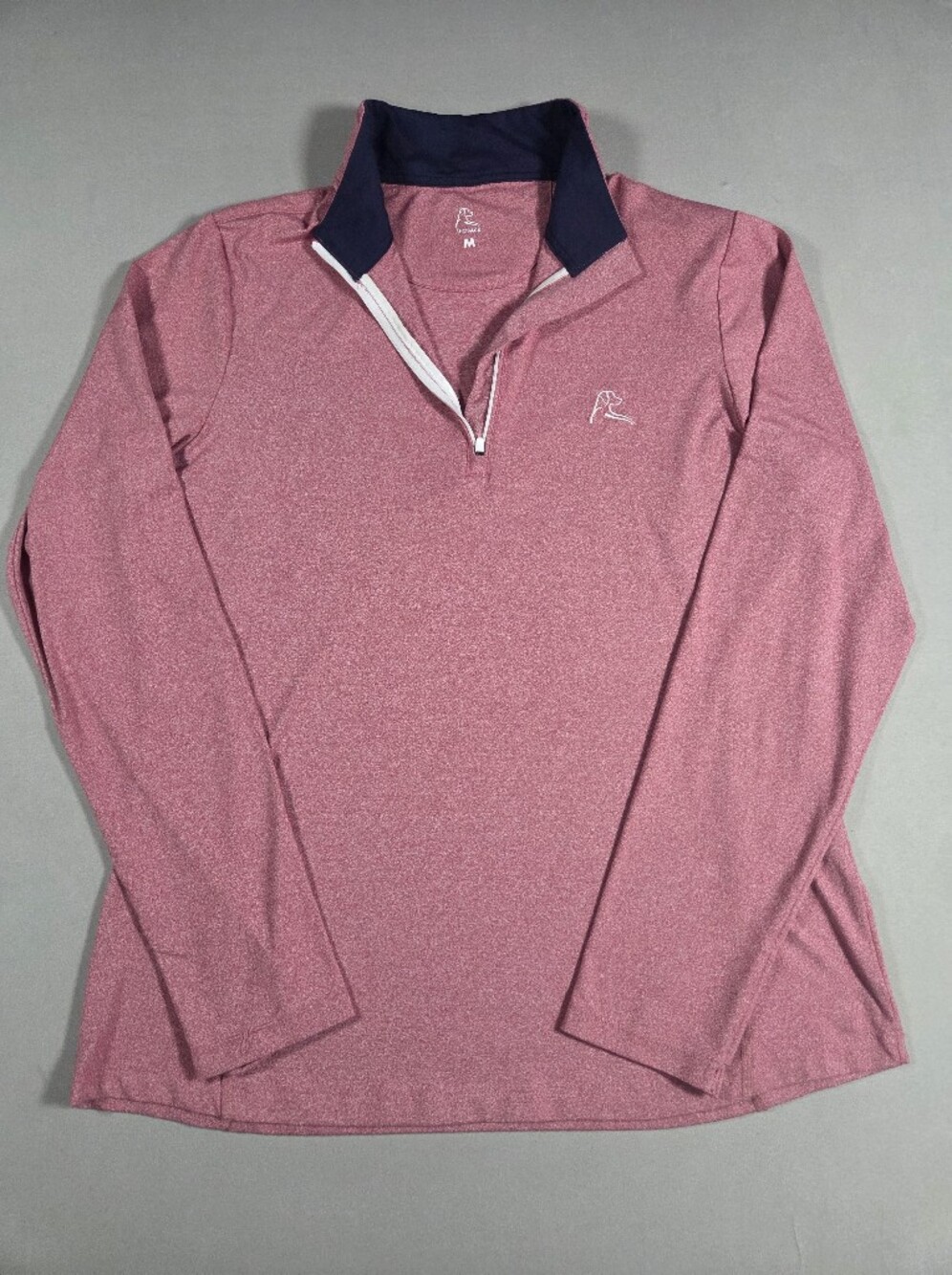 Rhoback Women's Heather Rose Quarter-Zip Pullover Size Medium